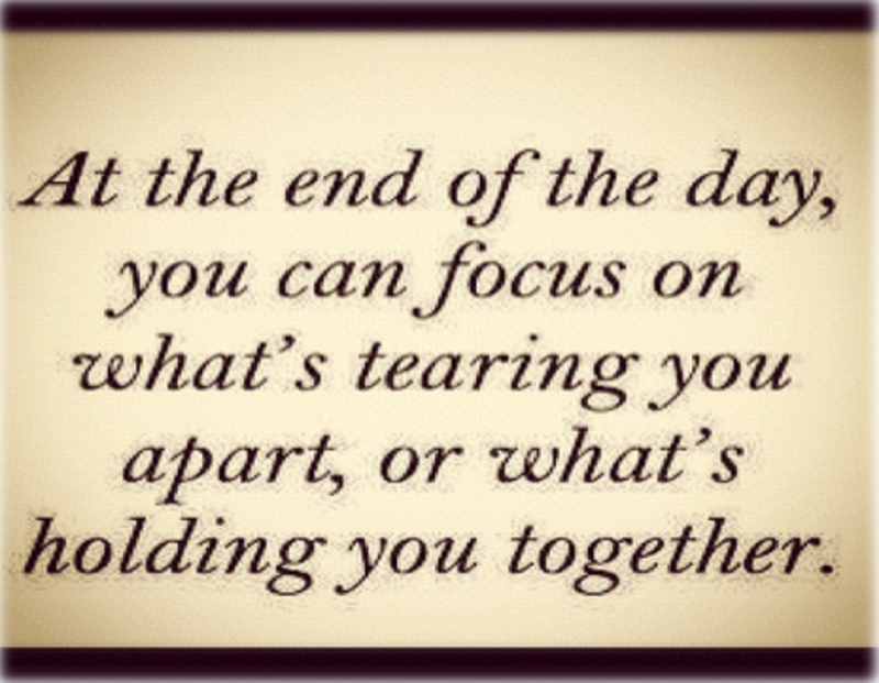 Focusing on the Good (S)